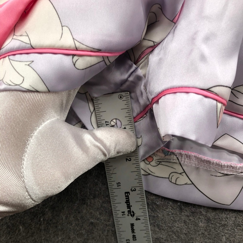Disney Primark Marie Aristocats Pajama Set Womens Small Purple Satin Shorts - Picture 9 of 13